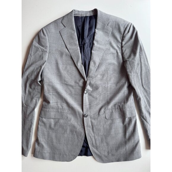 NWOT Men's Custom ATELIER MUNRO Loro Piana Grey Check Wool 2-Piece Suit, Size 50 - Picture 4 of 16